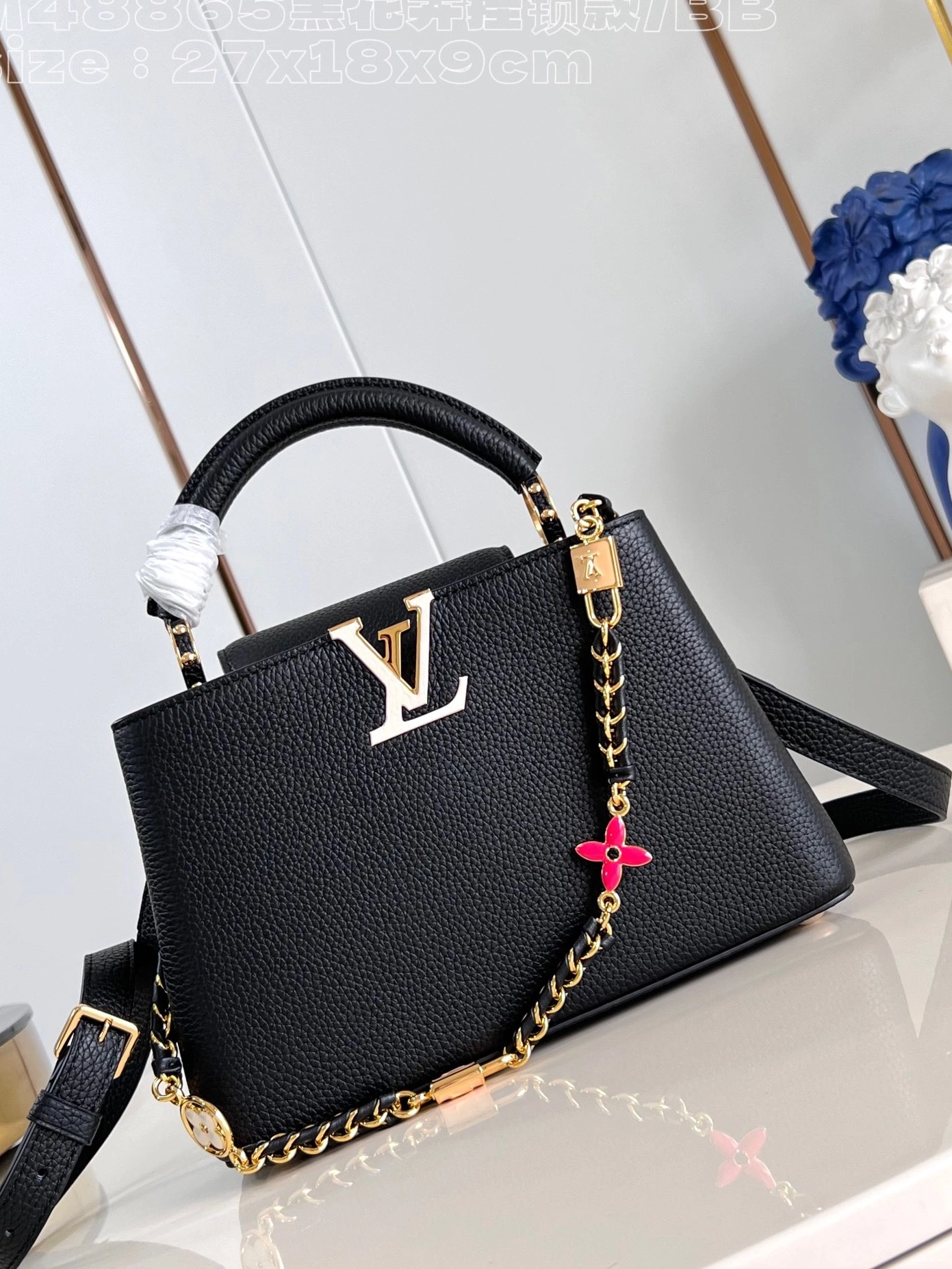 WIS BB-27*18*9CM VUITTON CAPUCINES LOUIS 0725